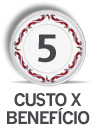 Custo X Benefício: 5 em 10 Custo X Benefício: 5 em 10